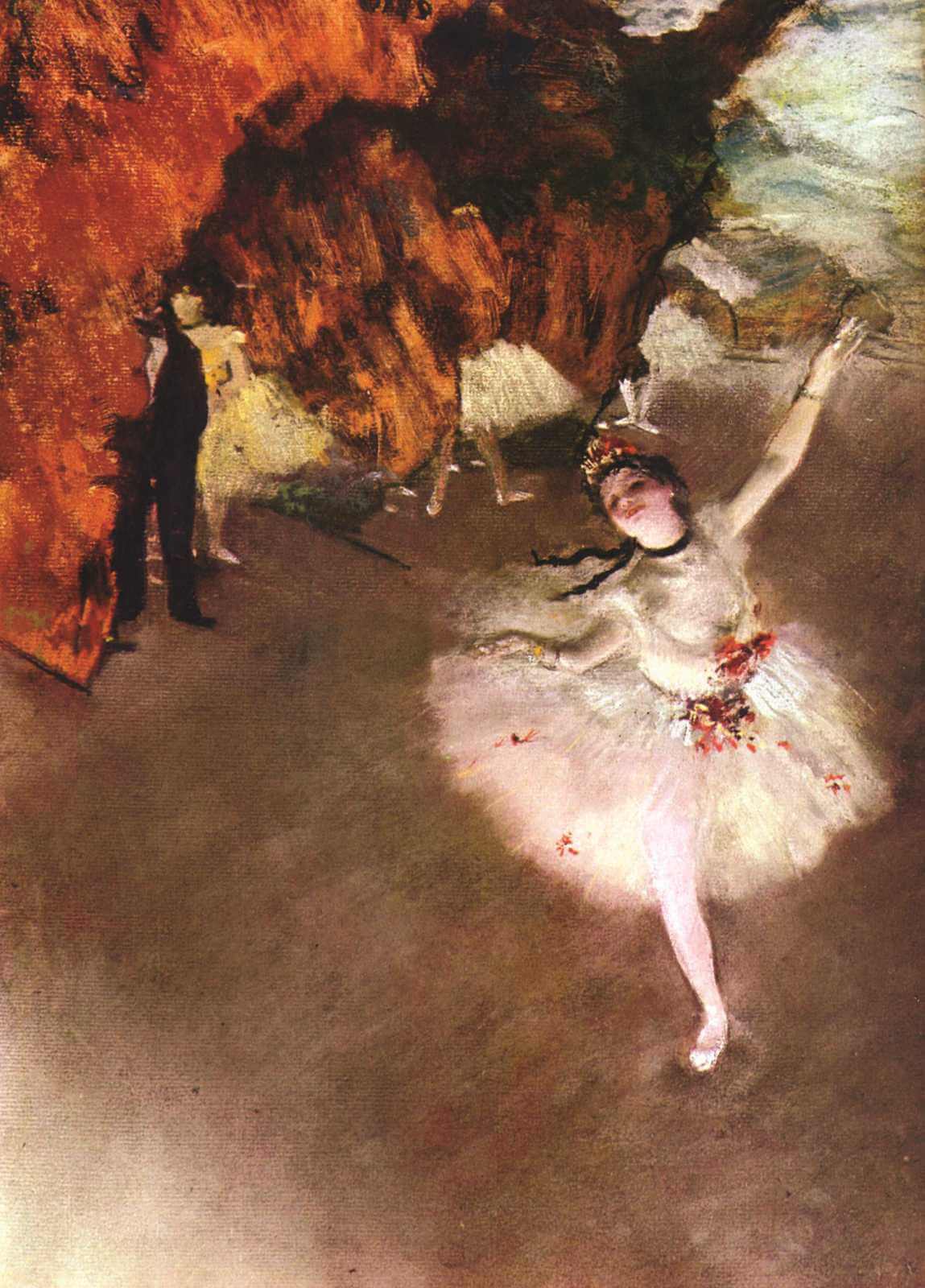 Prima Ballerina - Edgar Degas - Greetings Card by Edgar Degas