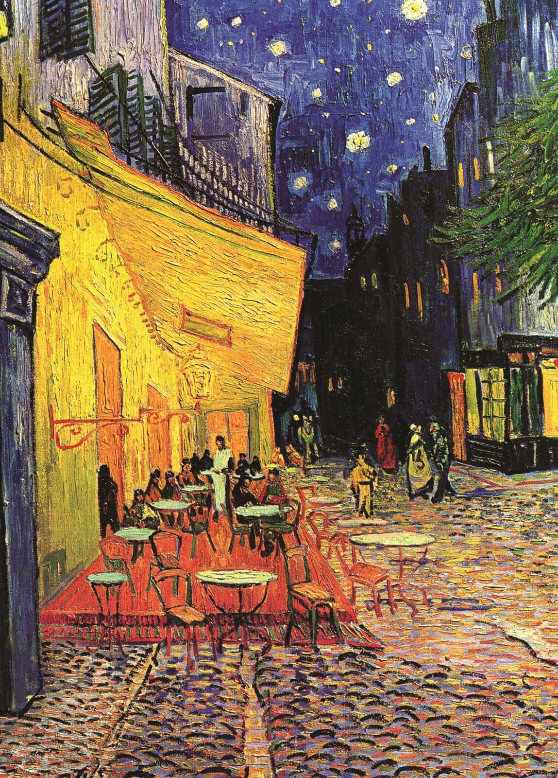 Café Terrace at Night - Vincent Van Gogh - Greetings Card by Vincent Van Gogh