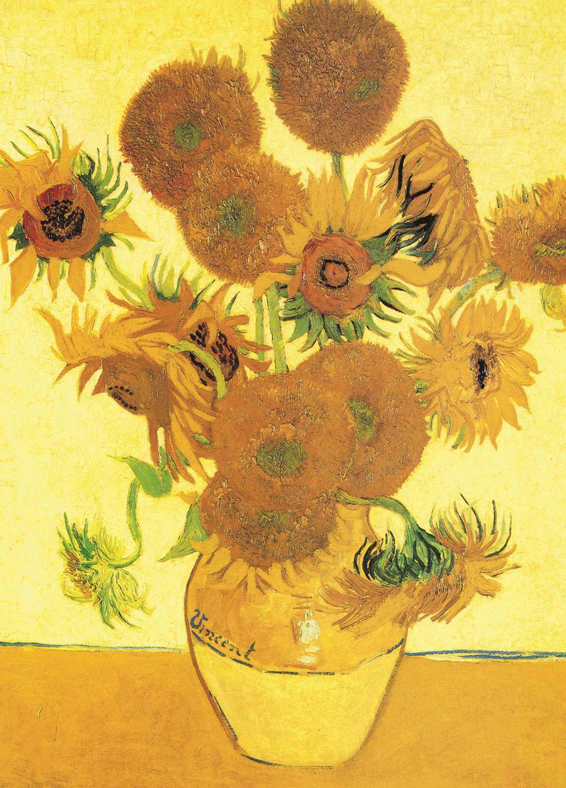Sunflowers - Vincent Van Gogh - Greetings Card by Vincent Van Gogh