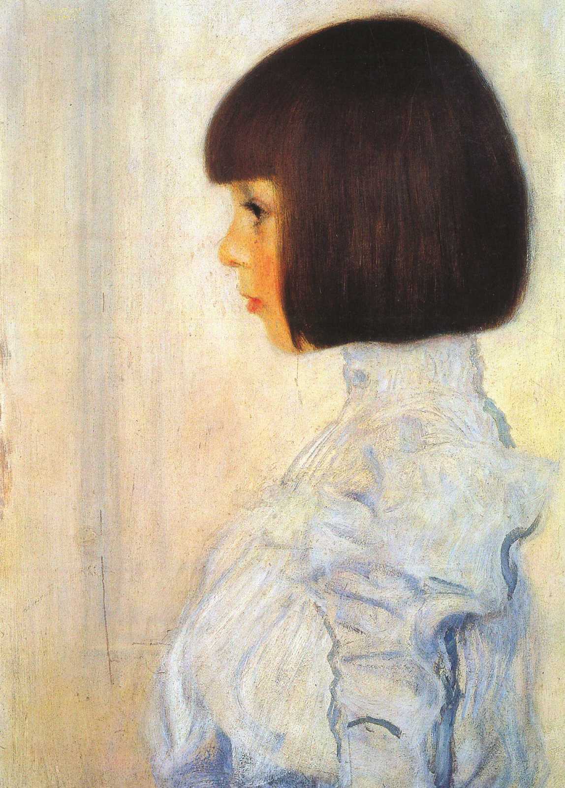 Portrait of Helene Klimt - Gustav Klimt - Greetings Card by Gustav Klimt