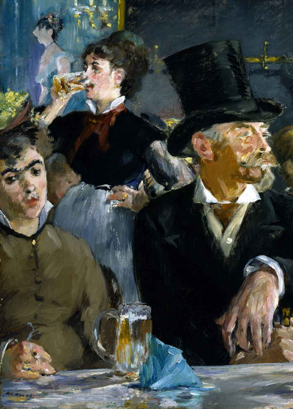 The Café-Concert - Édouard Manet - Greetings Card by Édouard Manet