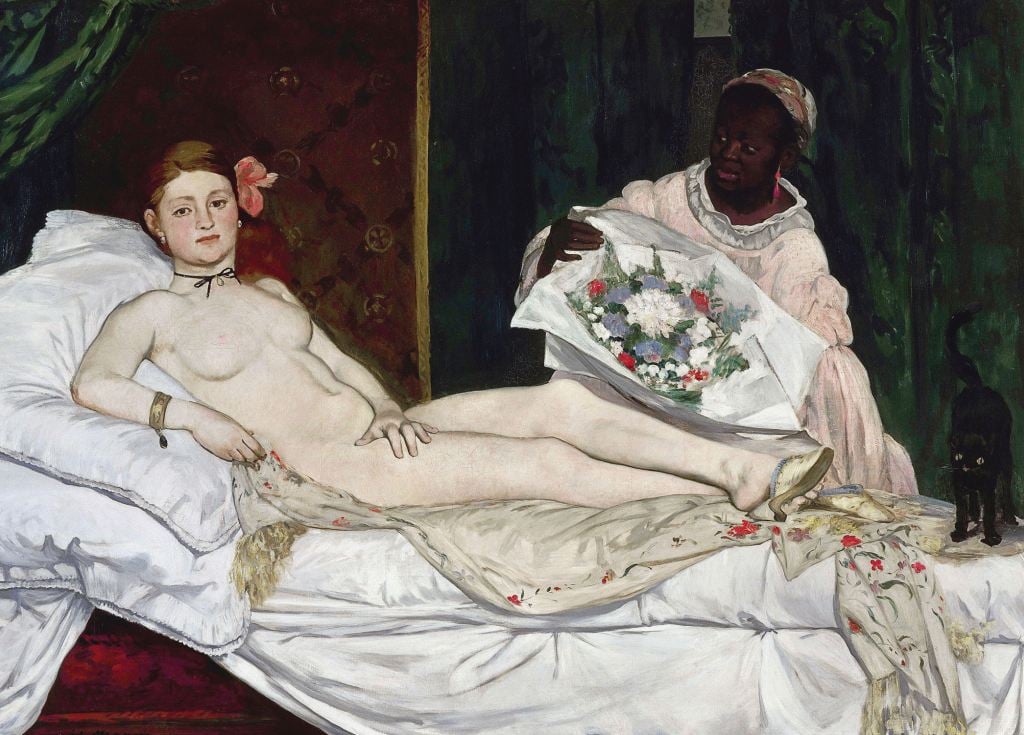 Olympia - Édouard Manet - Greetings Card by Édouard Manet