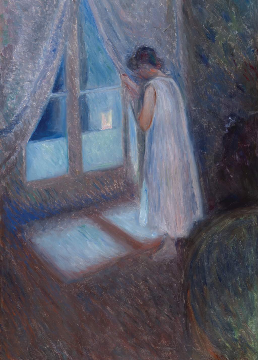 The Girl by the Window - Edvard Munch - Greetings Card by Edvard Munch