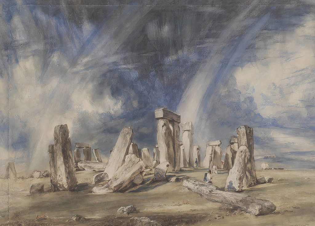 Stonehenge - John Constable - Greetings Card by John Constable