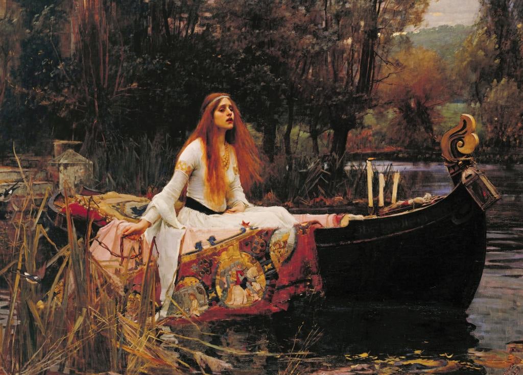 The Lady of Shalott - John William Waterhouse - Greetings Card by John William Waterhouse
