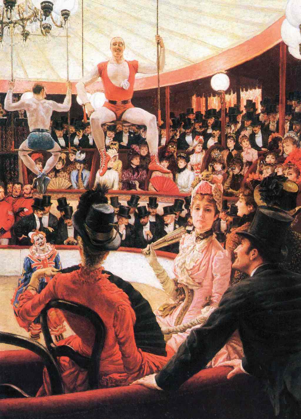Women of Paris: The Circus Lover - James Tissot - Greetings Card by James Tissot