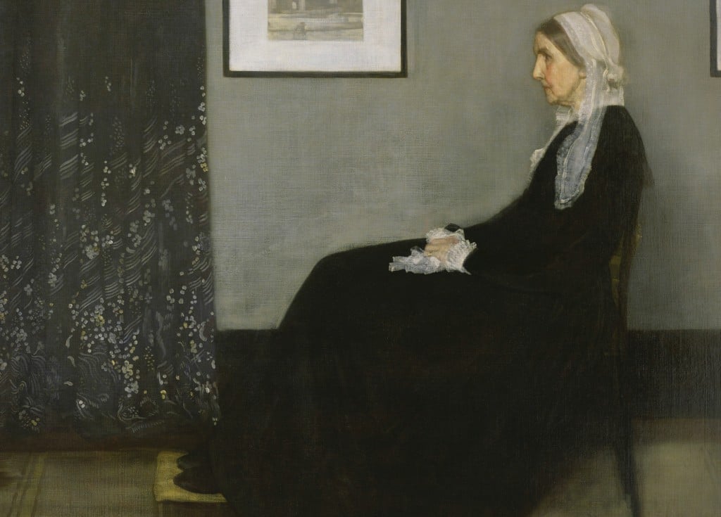 Arrangement in Grey and Black No. 1 (Portrait of the Artist's Mother) - James McNeill Whistler - Greetings Card by James McNeill Whistler
