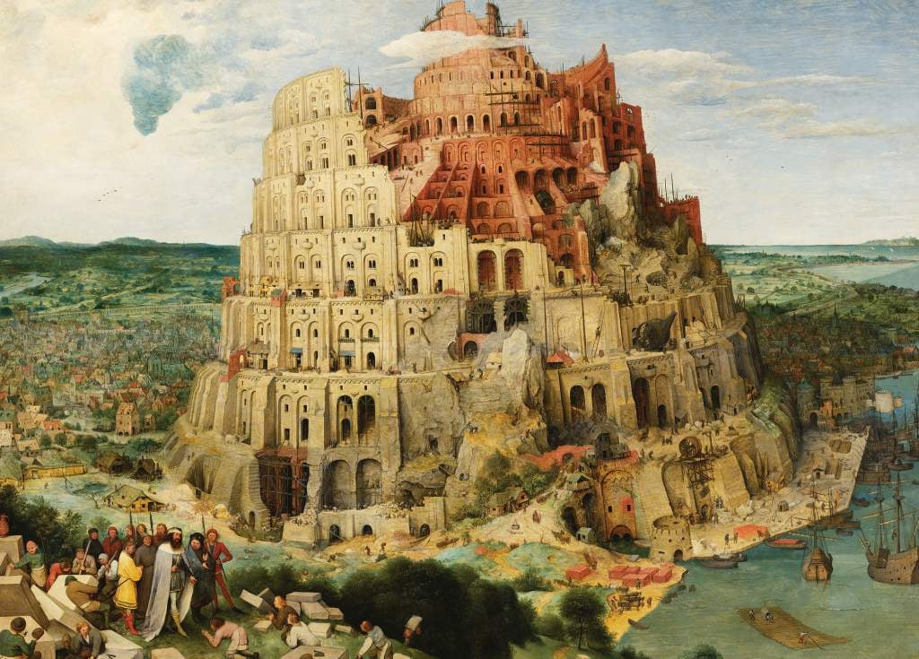 The Tower of Babel - Pieter Bruegel the Elder - Greetings Card by Pieter Bruegel the Elder