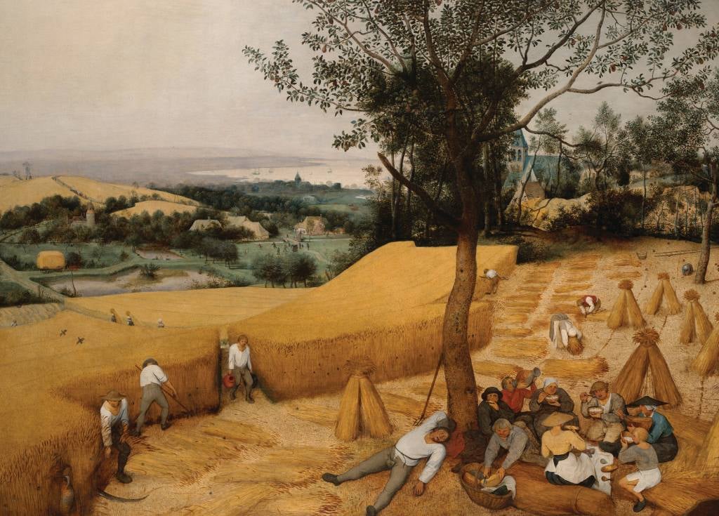 The Harvesters - Pieter Bruegel the Elder - Greetings Card by Pieter Bruegel the Elder