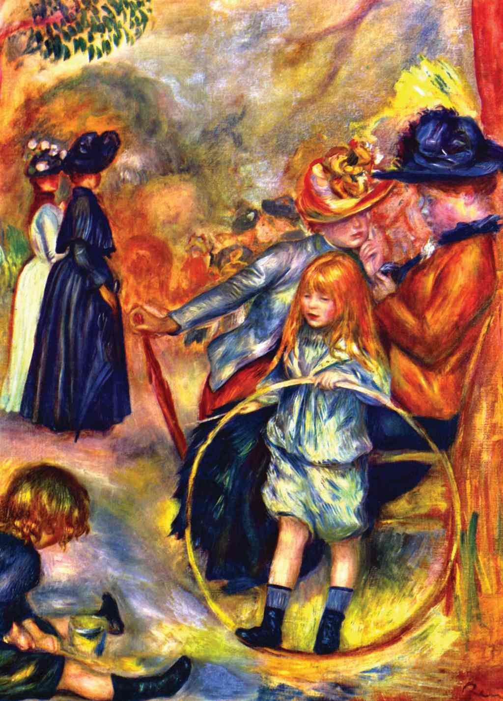 In the Jardin du Luxembourg - Pierre-Auguste Renoir - Greetings Card by Pierre-Auguste Renoir