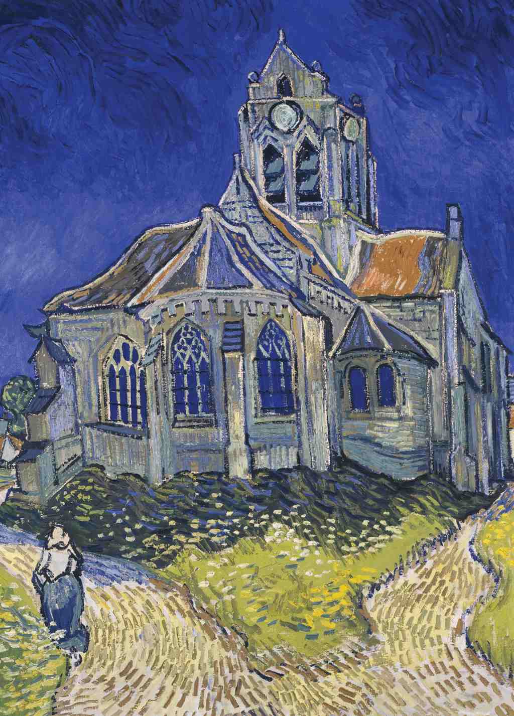 The Church at Auvers - Vincent Van Gogh - Greetings Card by Vincent Van Gogh