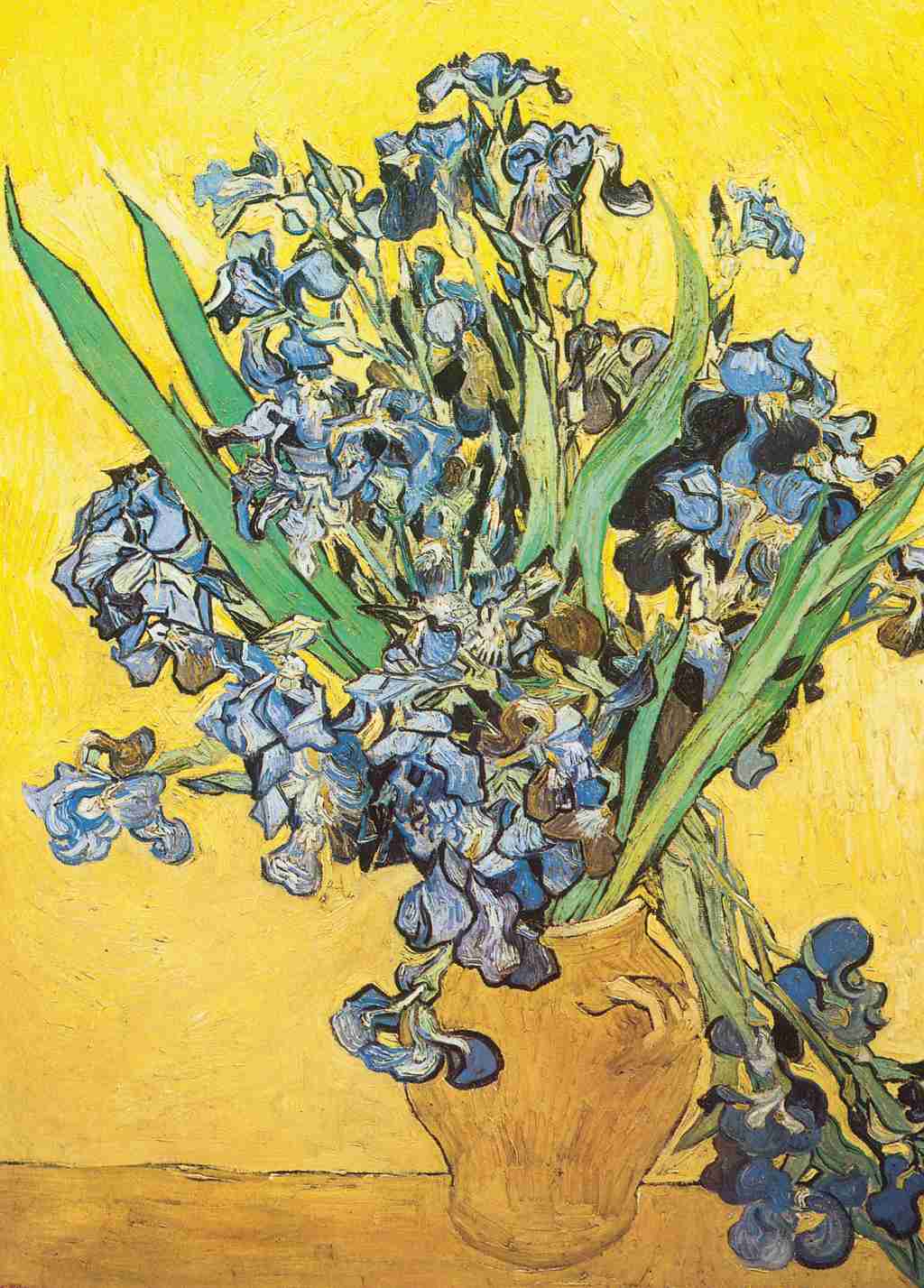 Irises - Vincent Van Gogh - Greetings Card by Vincent Van Gogh