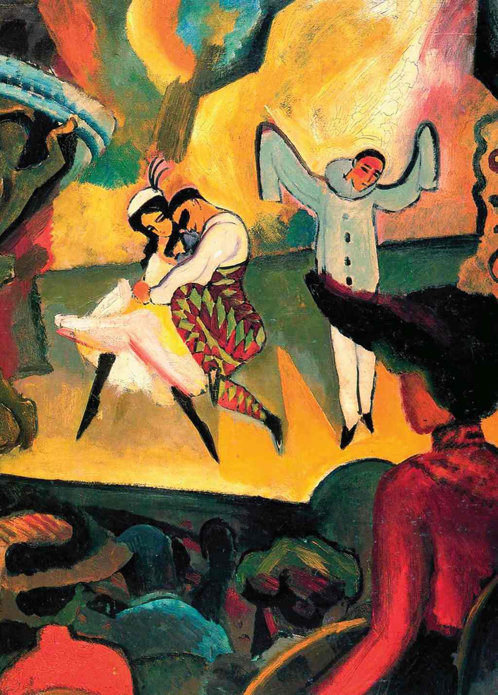 Russian Ballet I - August Macke - Greetings Card by August Macke