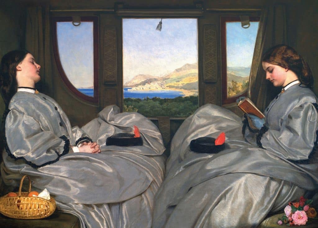 The Travelling Companions - Augustus Leopold Egg - Greetings Card by Augustus Leopold Egg