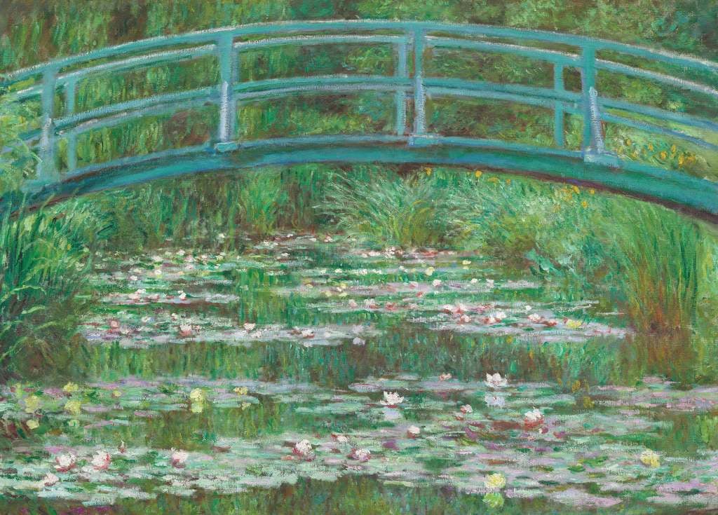 The Japanese Footbridge - Claude Monet - Greetings Card by Claude Monet