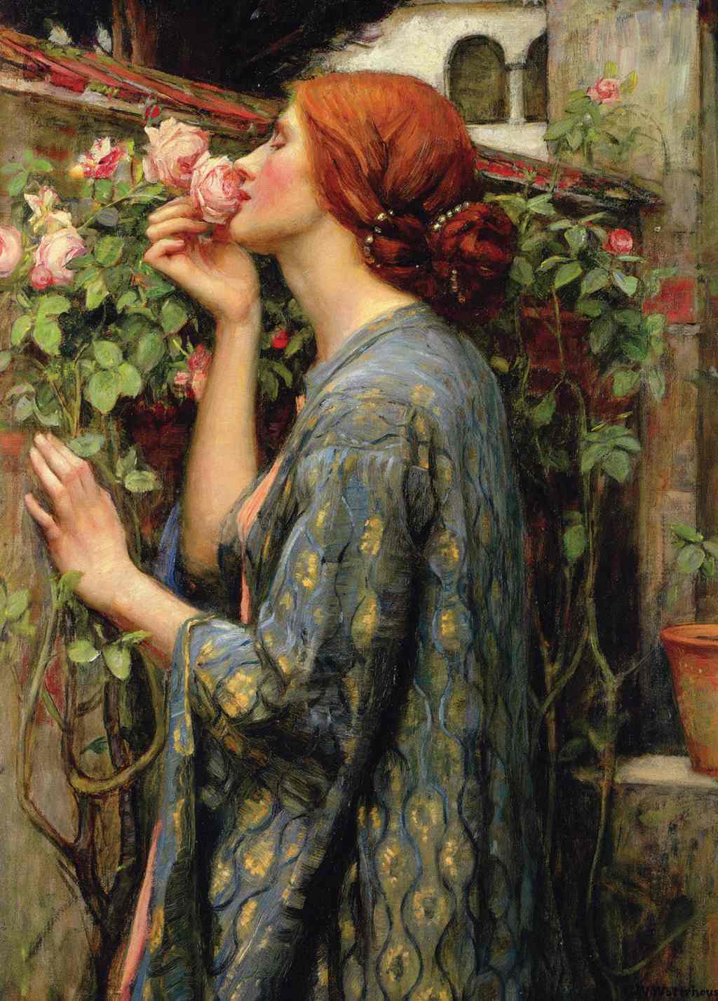 The Soul of the Rose - John William Waterhouse - Greetings Card by John William Waterhouse
