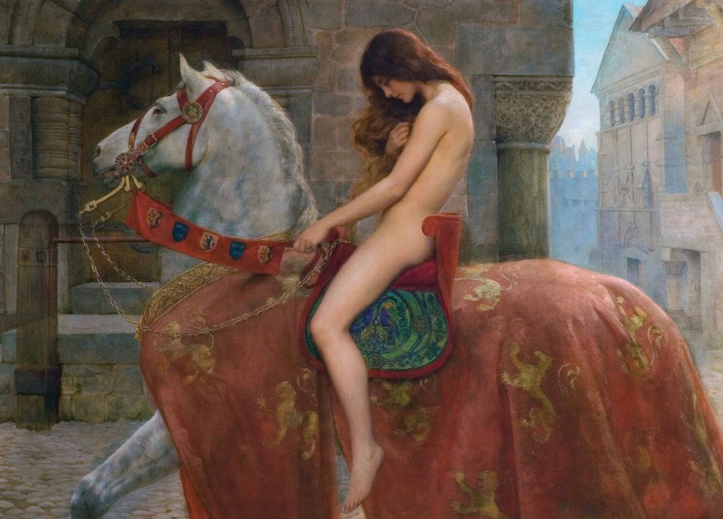 Lady Godiva - John Collier - Greetings Card by John Collier