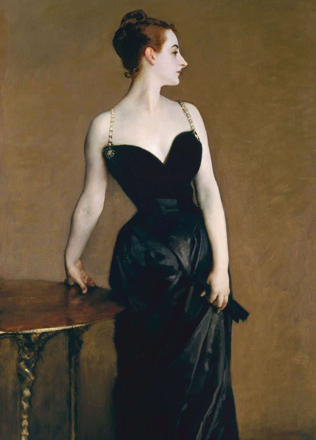 Madame X (Madame Pierre Gautreau) - John Singer Sargent - Greetings Card by John Singer Sargent