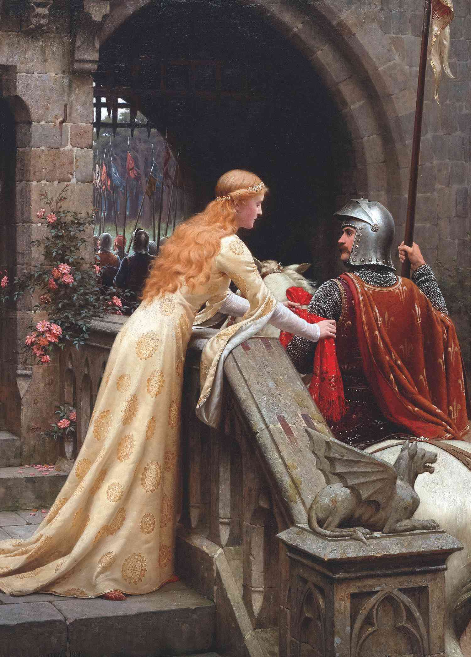 God Speed - Edmund Blair Leighton - Greetings Card by Edmund Blair Leighton