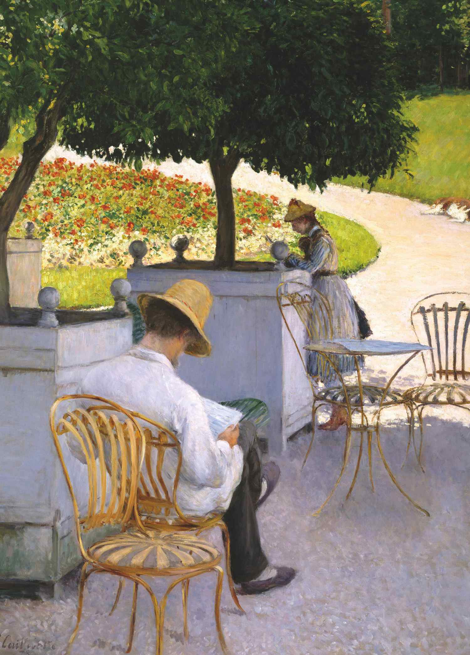 Les Orangers - Gustave Caillebotte - Greetings Card by Gustave Caillebotte