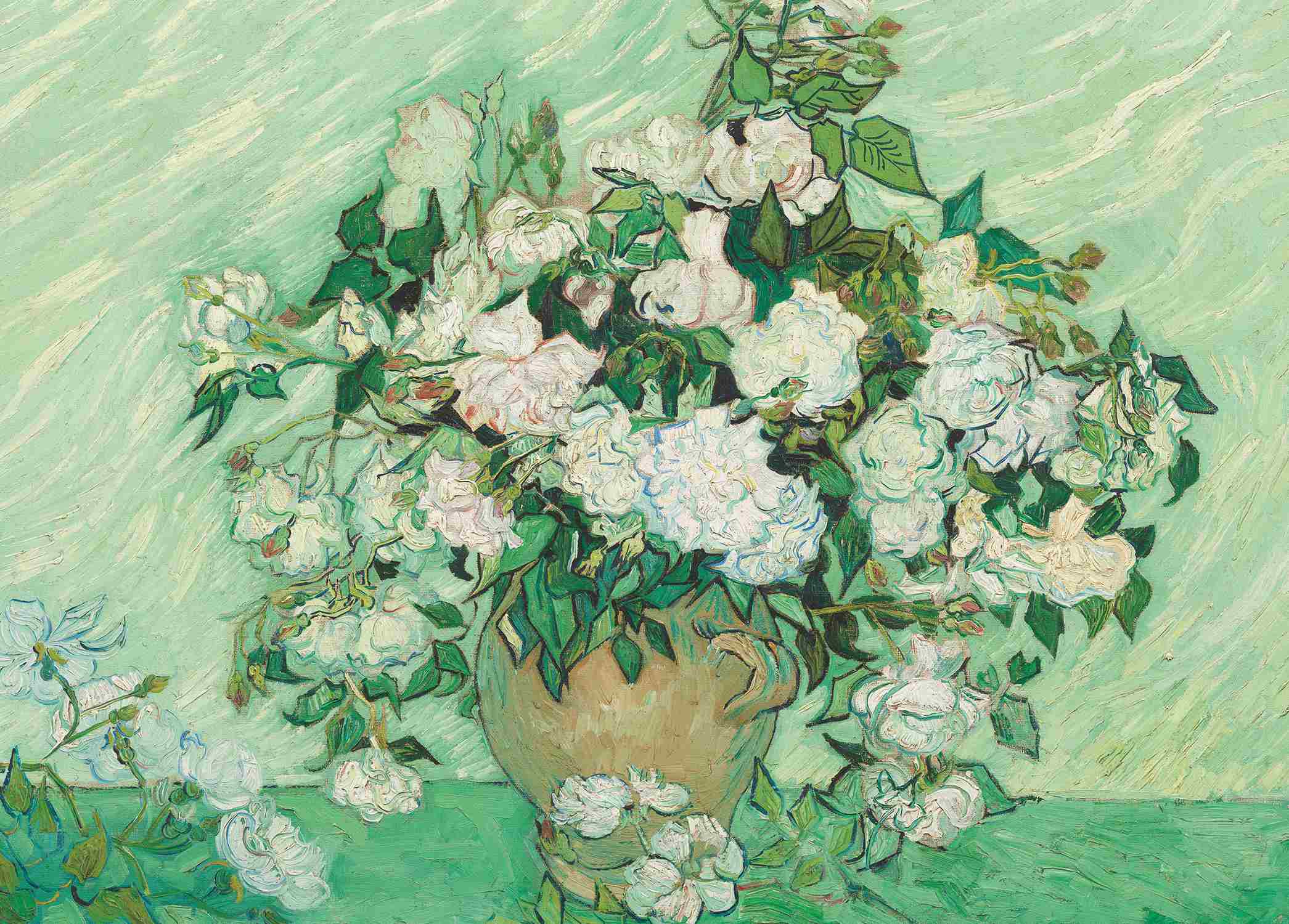 Roses - Vincent Van Gogh - Greetings Card by Vincent Van Gogh