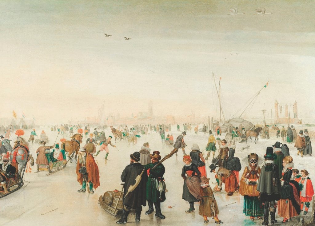 Enjoying the Ice near a Town - Hendrick Avercamp - Pack of 10 Christmas Cards by Hendrick Avercamp