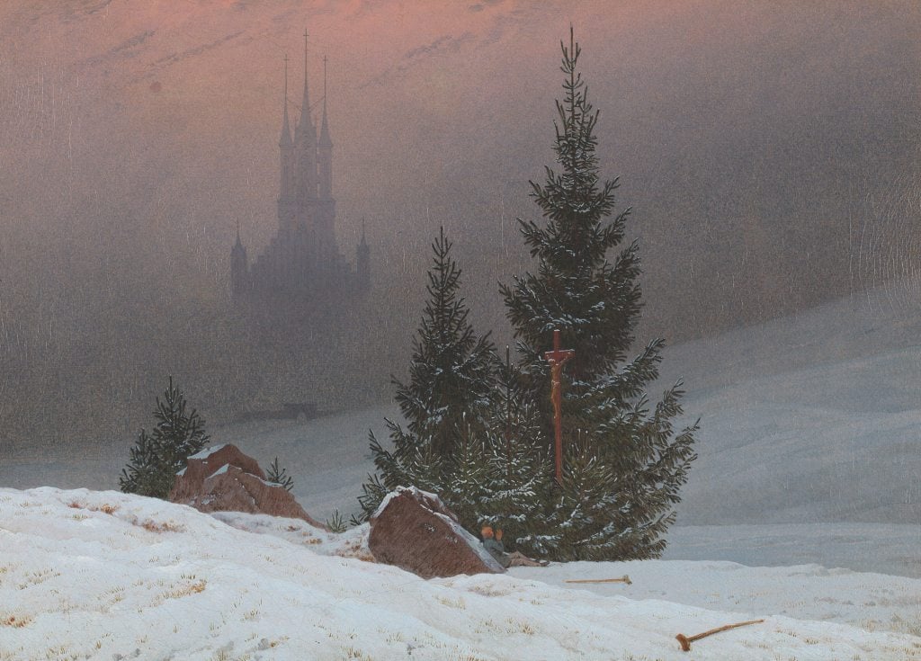 Winter Landscape - Caspar David Friedrich - Pack of 10 Christmas Cards by Caspar David Friedrich
