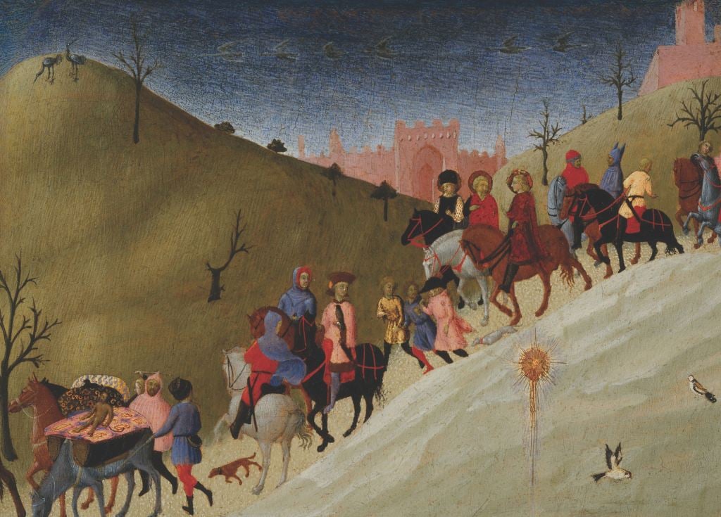 The Journey of the Magi - Stefano di Giovanni - Pack of 10 Christmas Cards by Stefano di Giovanni