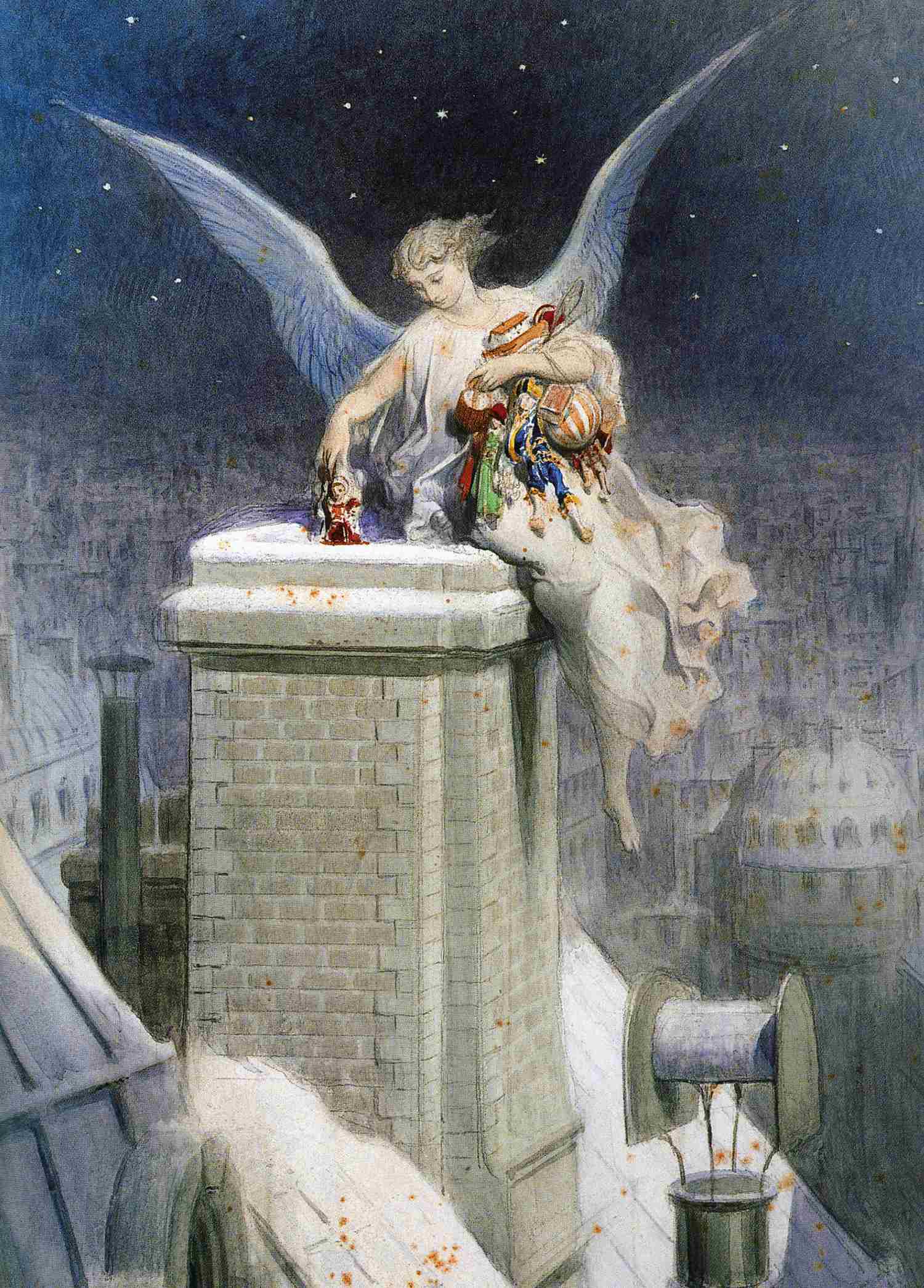 Christmas Eve - Gustave Doré - Pack of 10 Christmas Cards by Gustave Doré