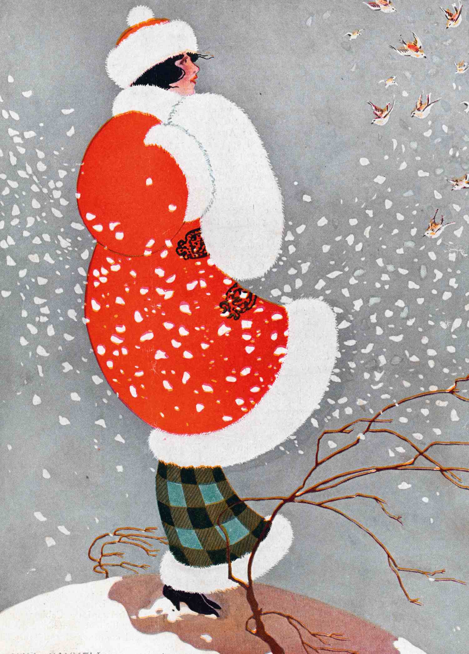 Snow Buntings - Will Hammell - Pack of 10 Christmas Cards by Will Hammell