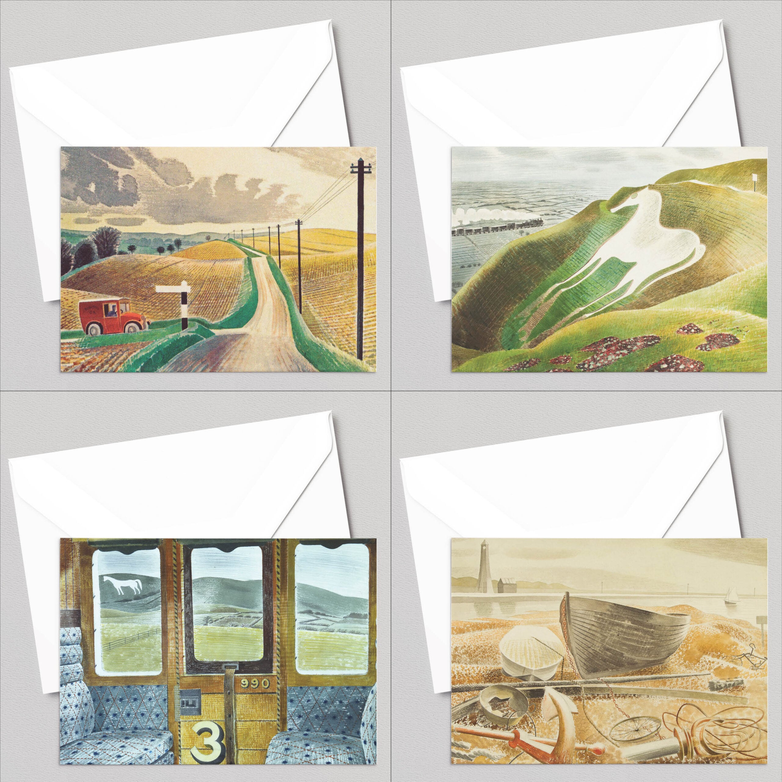 Eric Ravilious Favourite Paintings Volume 1 Assorted Greetings Cards by Various artists — Pack of Greeting Cards
