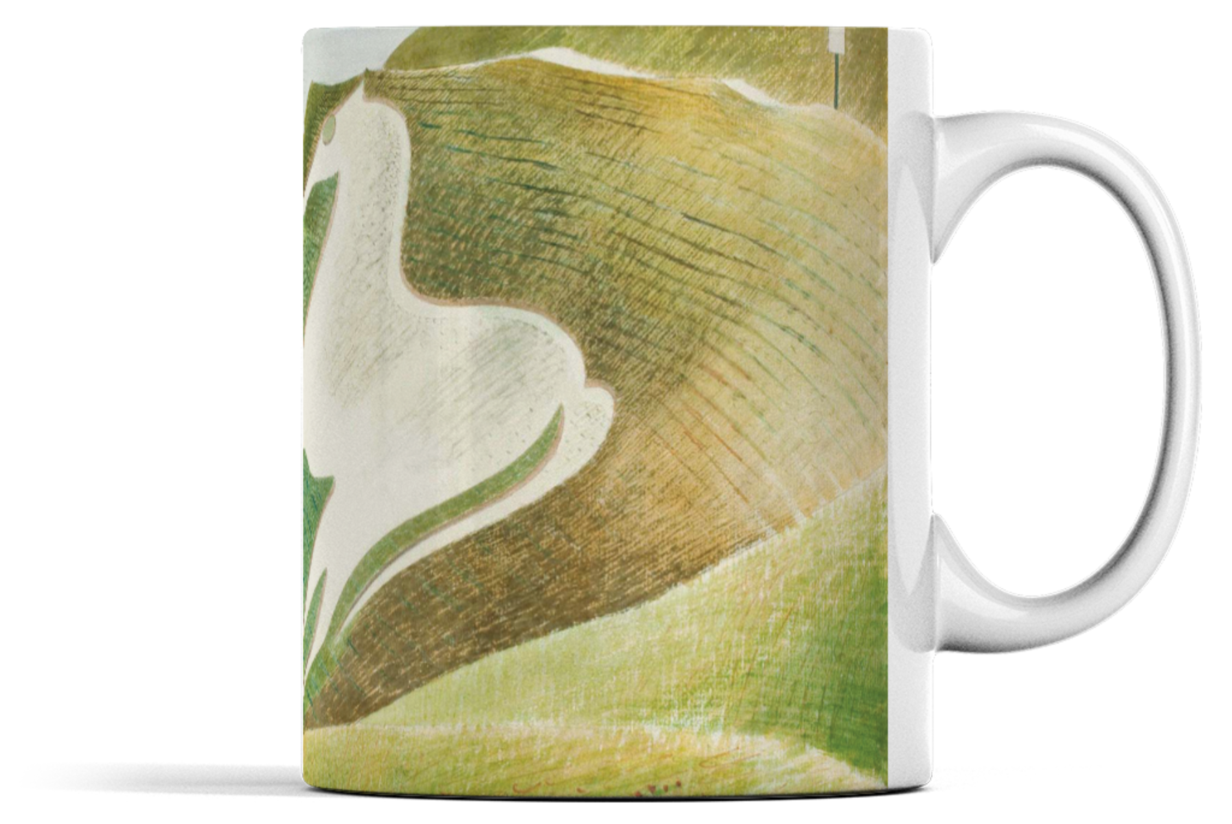 Westbury Horse - Eric Ravilious - Ceramic Mug by Eric Ravilious