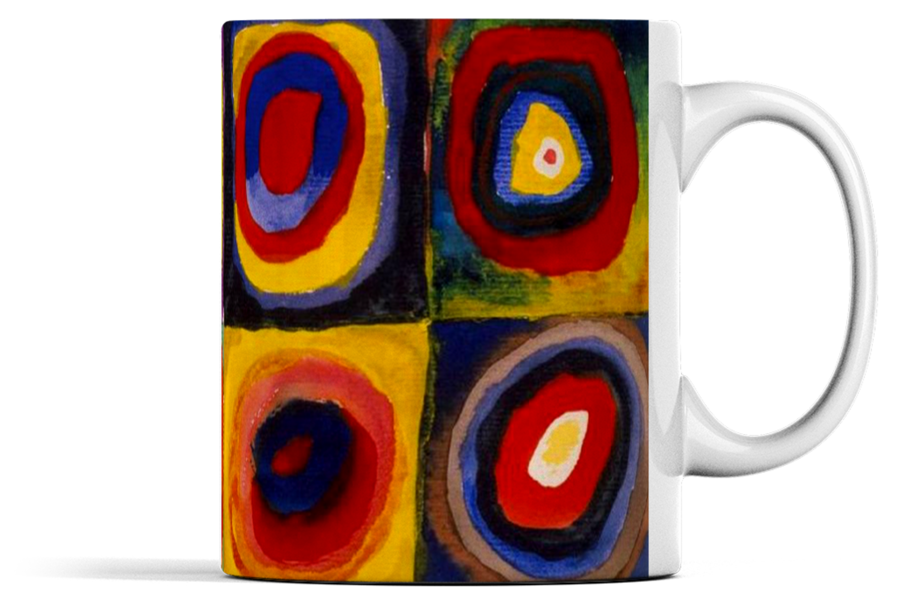 Colour Study: Squares with Concentric Circles – Wassily Kandinsky - Ceramic Mug by Wassily Kandinsky