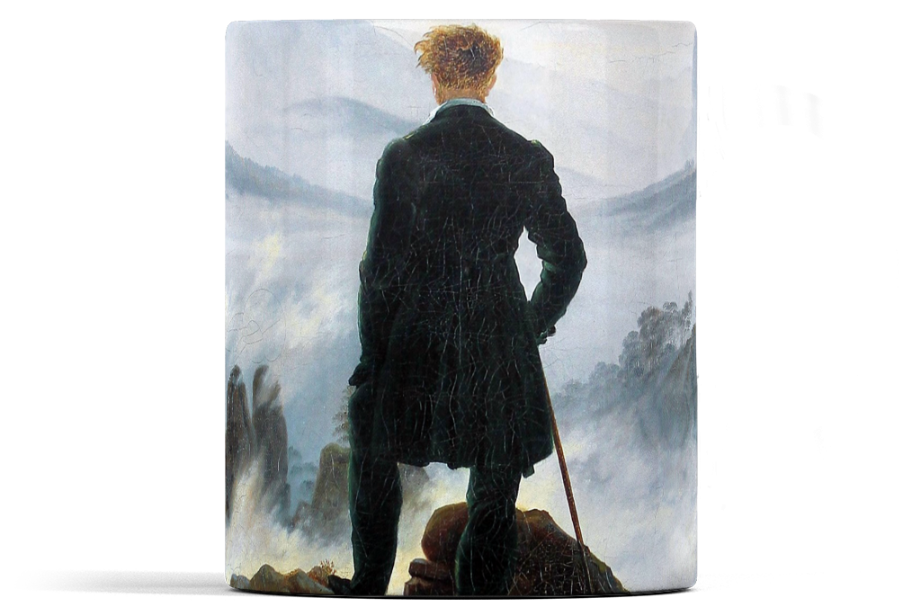 Wanderer above the Sea of Fog – Caspar David Friedrich - Ceramic Mug by Caspar David Friedrich