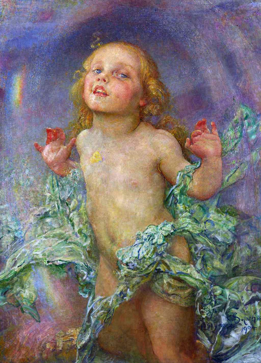 New Risen Hope - Annie Louisa Swynnerton - Greetings Card by Annie Louisa Swynnerton