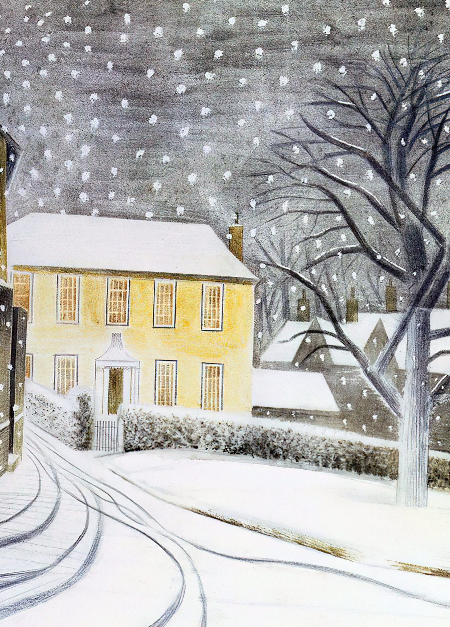 Halstead Road in Snow by Eric Ravilious — Pack of Christmas Cards