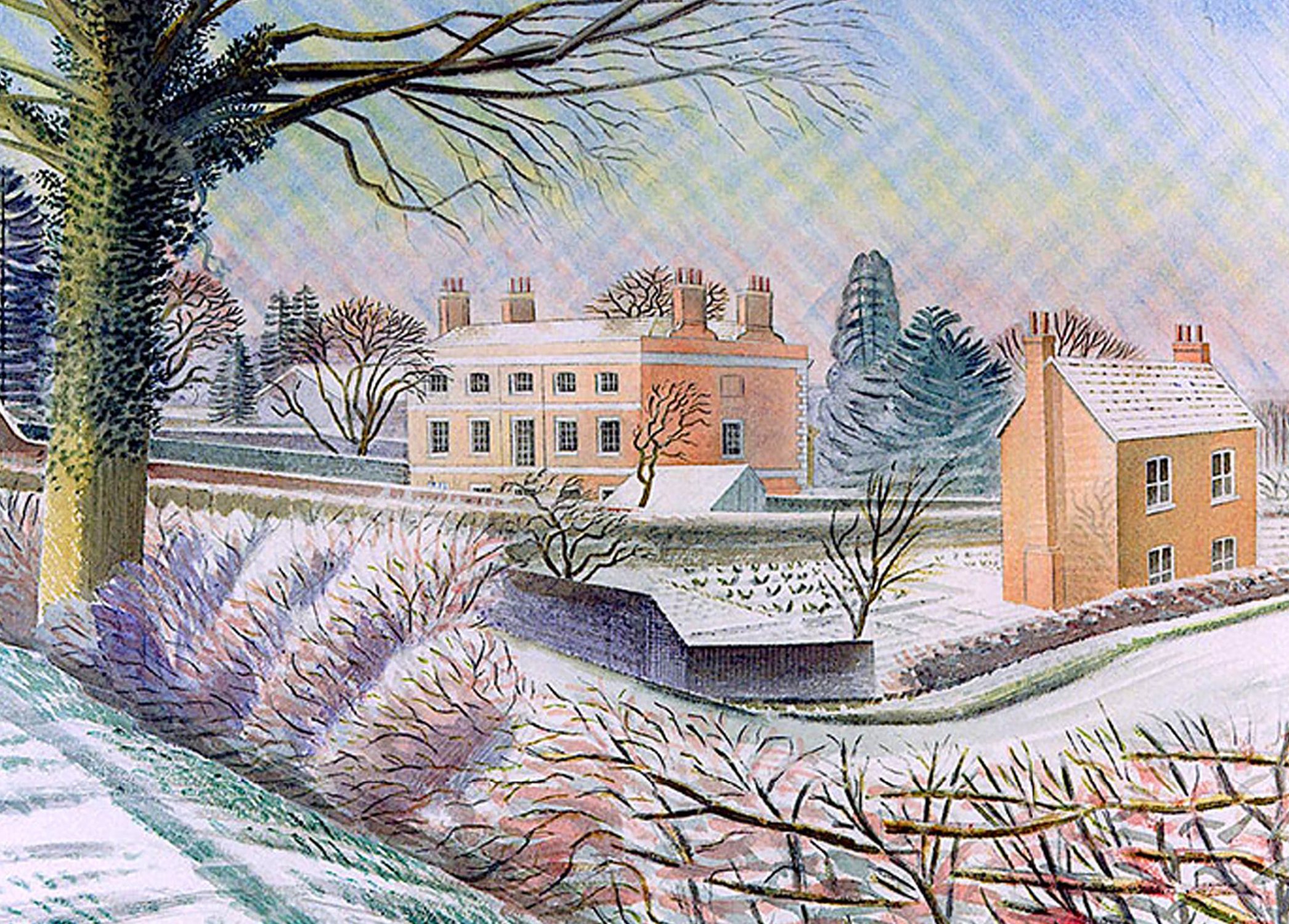 Vicarage in the Snow by Eric Ravilious — Pack of Christmas Cards